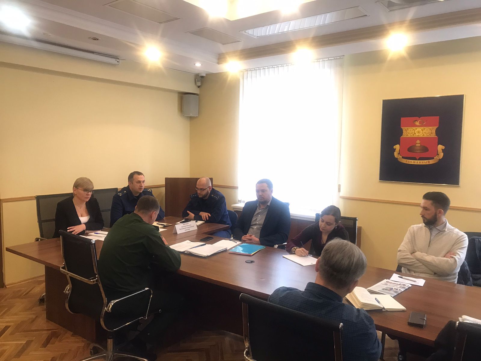 Об участии врио ректора Т.В. Папаскири в заседании управы Басманного района