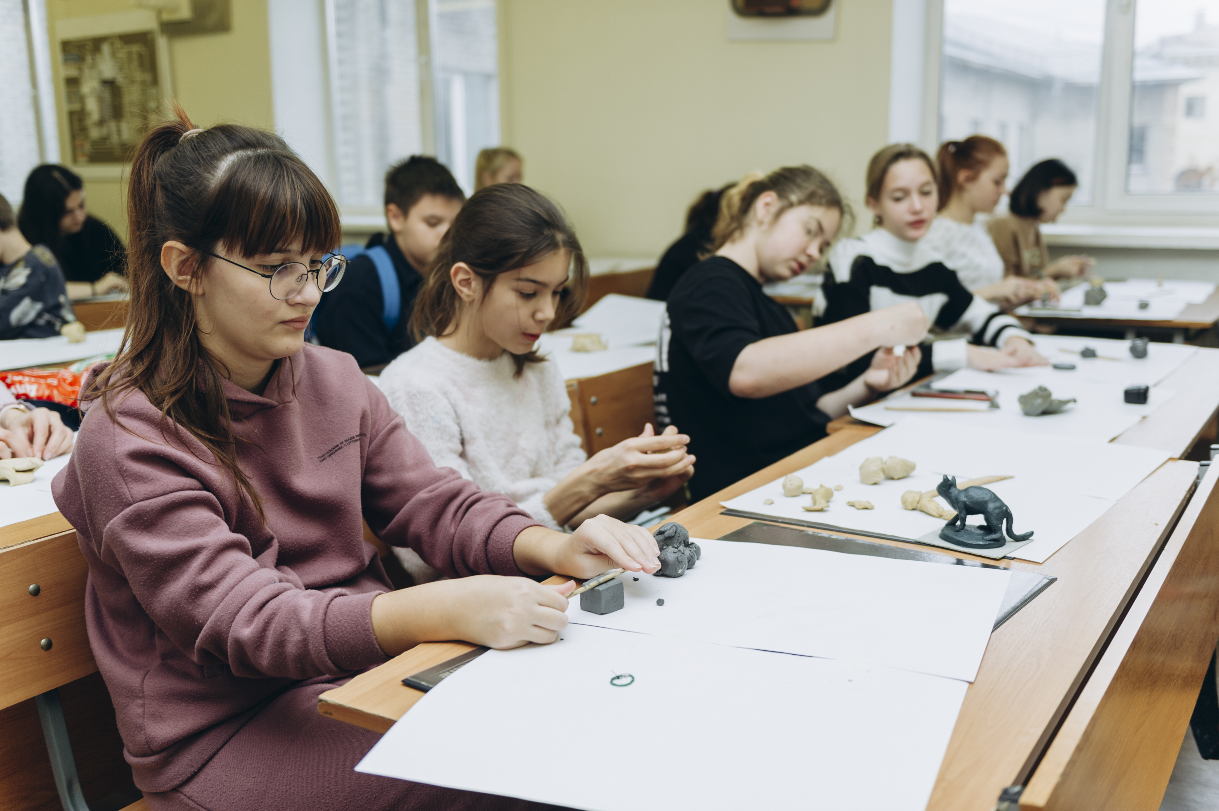 Московские школьники приобщились к чудесам пластического искусства в рамках проекта «Университетские субботы» на архитектурном факультете