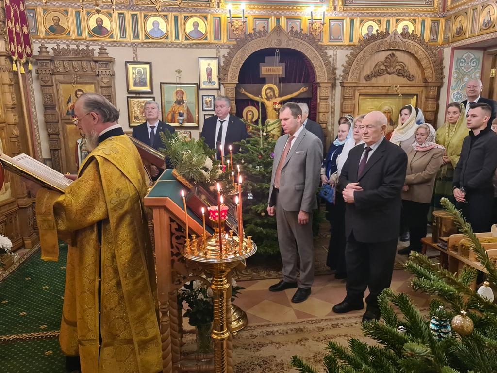 Богослужение в Домовом храме ГУЗ к Рождеству Христову