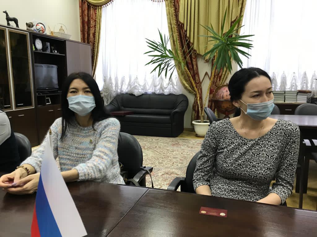 О встрече ректора ГУЗ С.Н. Волкова и проректора по международной деятельности В.И. Нилиповского с делегацией докторантов Казахского национального аграрного университета