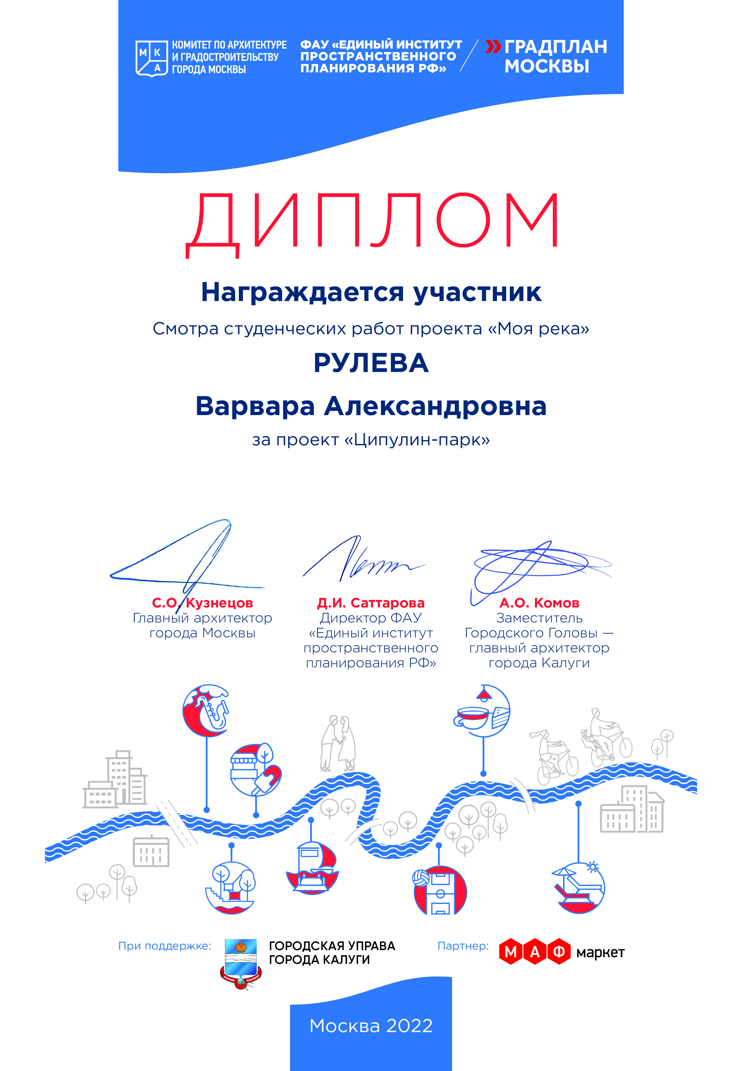 Успешное участие студентов магистратуры по направлению –Ландшафтная архитектуры в образовательном проекте «Моя река» 