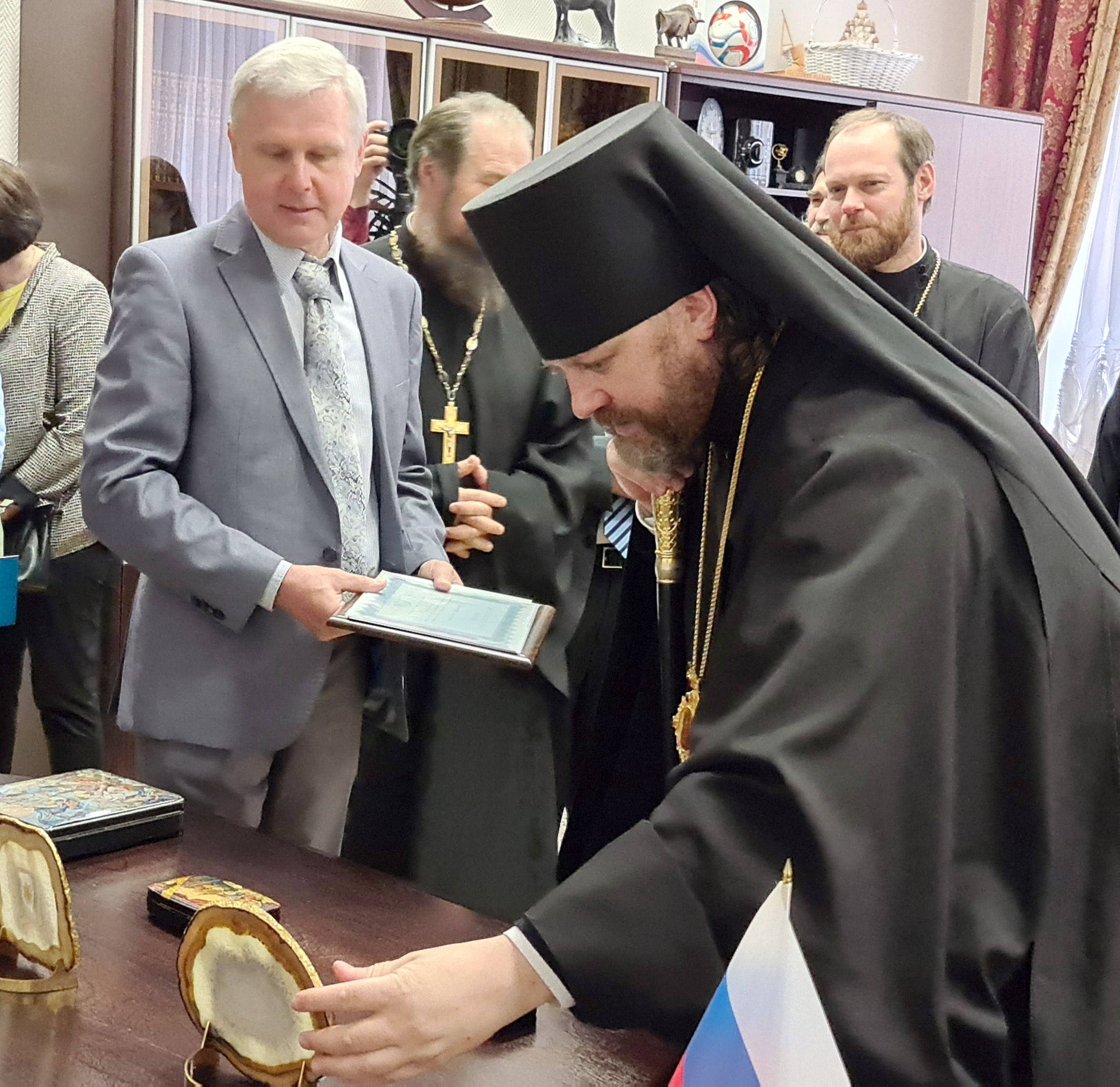 3 июня 2021 года в ГУЗ прошли торжественные мероприятия, приуроченные к 20-летию со дня освящения Домового храма святых равноапостольных Константина и Елены
