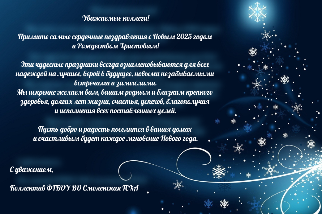 С наступающим Новым годом и Рождеством!