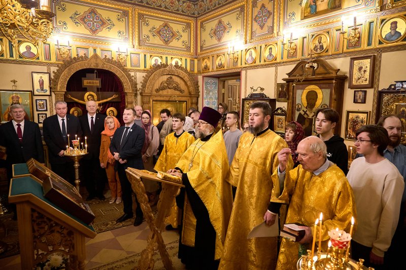 В домовом храме ГУЗ прошел новогодний молебен