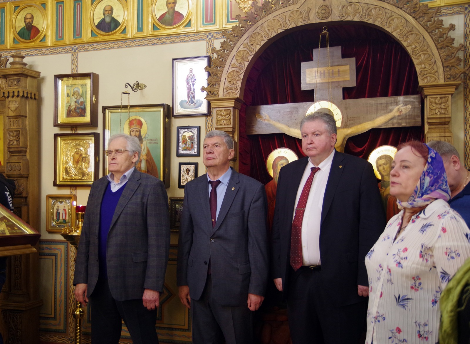 В Домовом храме ГУЗа прошло богослужение ко дню Константина и Елены 