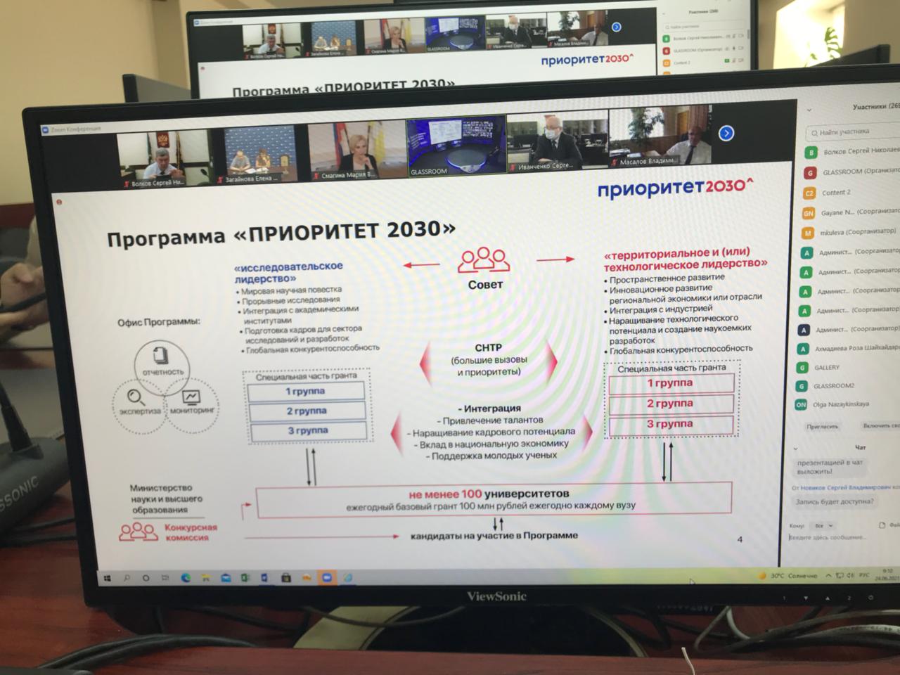  24 июня 2021 г. делегация ГУЗ приняла участие в совещании Министерства науки и высшего образования