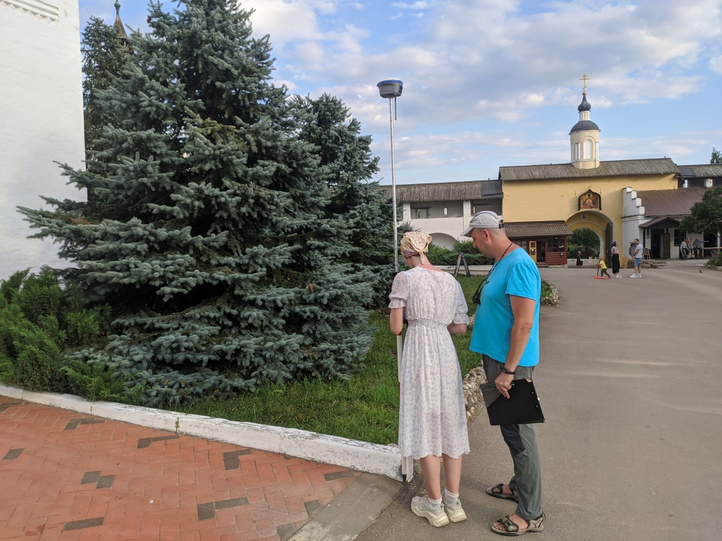 СЗО "Землемер" продолжает работы в Свято-Пафнутьевском Боровском мужском монастыре