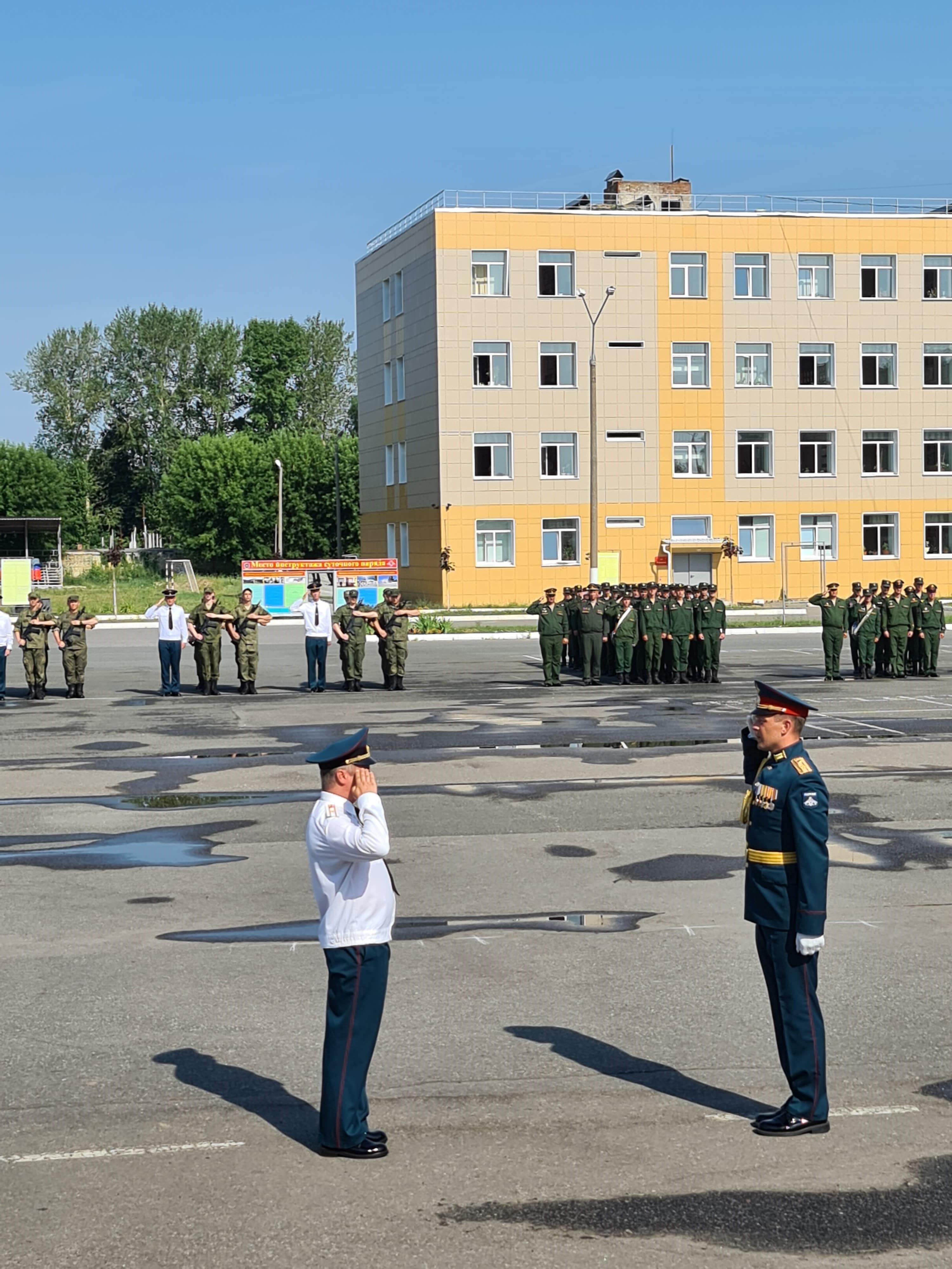 О принятии курсантами Военного учебного центра ГУЗ присяги