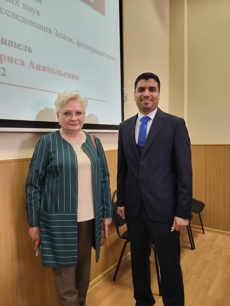 Поздравляем соискателя кафедры дистанционного зондирования и цифровой картографии Амра Елшештави с успешной защитой кандидатской диссертации