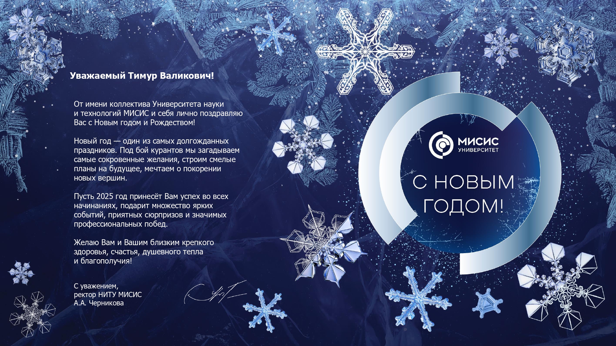 С наступающим Новым годом и Рождеством!