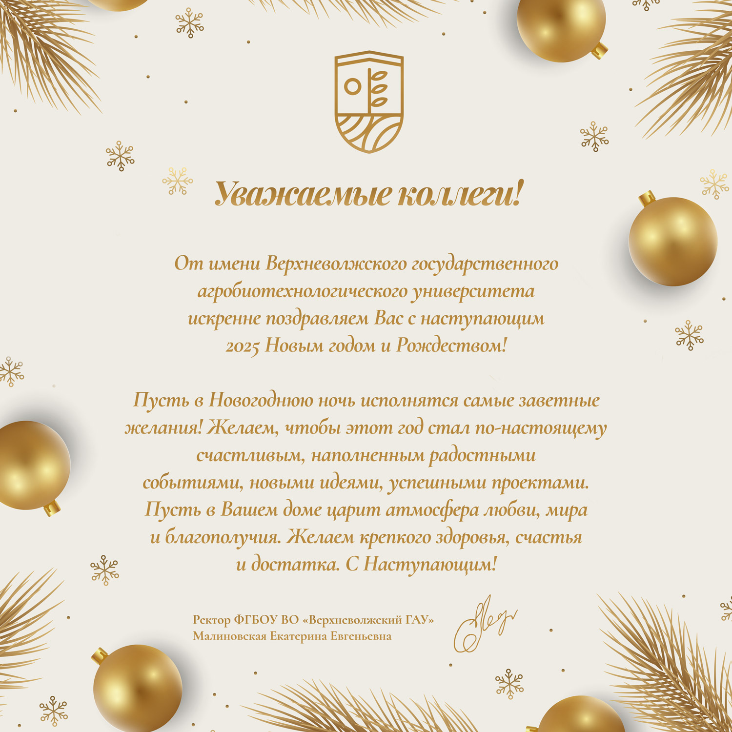 С наступающим Новым годом и Рождеством!