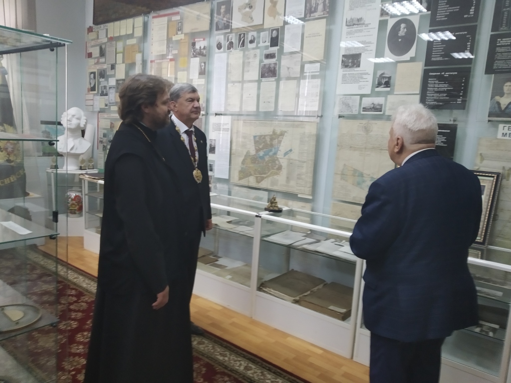 8 июля 2020 года Государственный университет по землеустройству с ознакомительным визитом посетил новый настоятель Богоявленского кафедрального собора г. Москвы епископ Фома