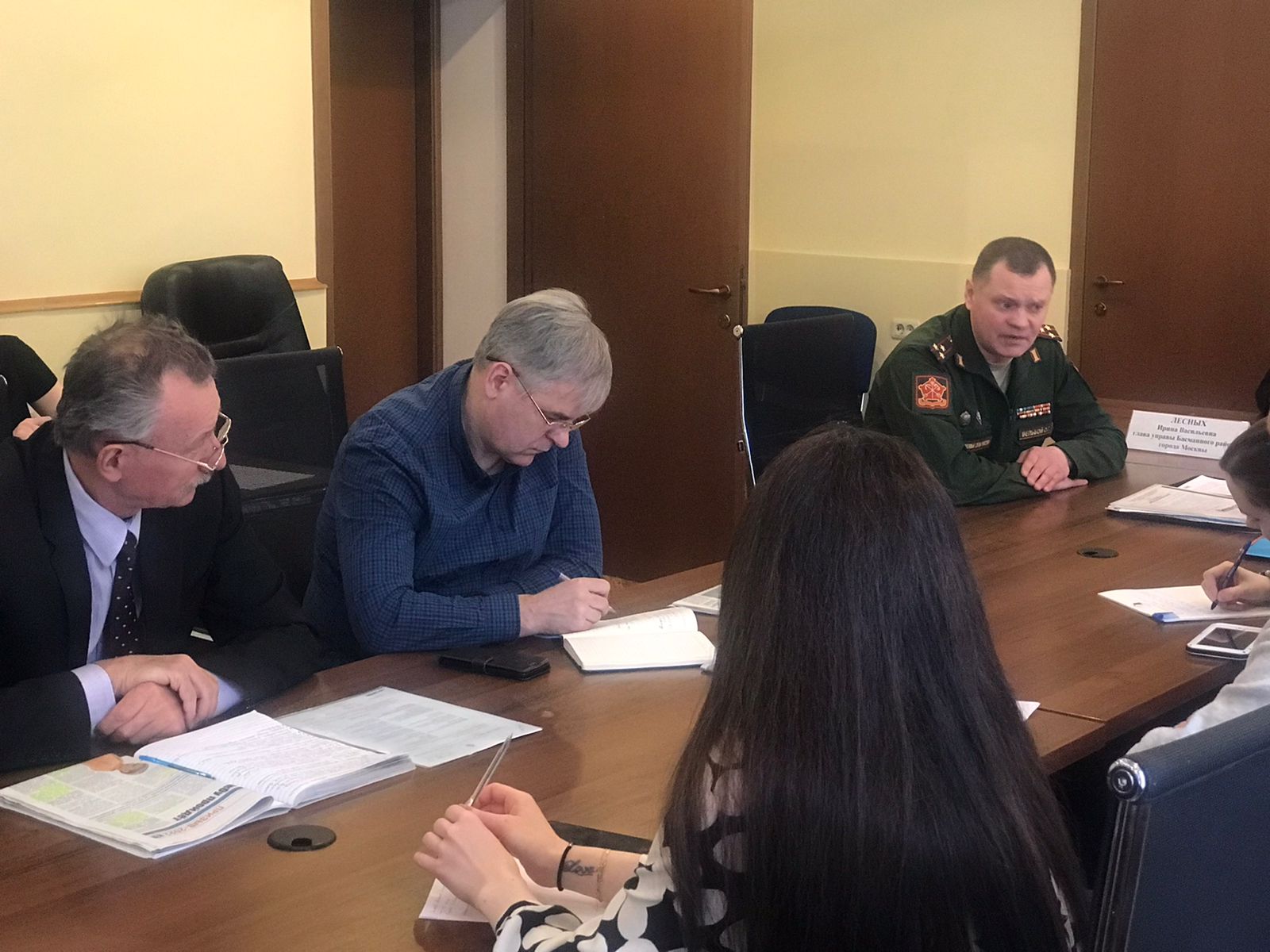 Об участии врио ректора Т.В. Папаскири в заседании управы Басманного района