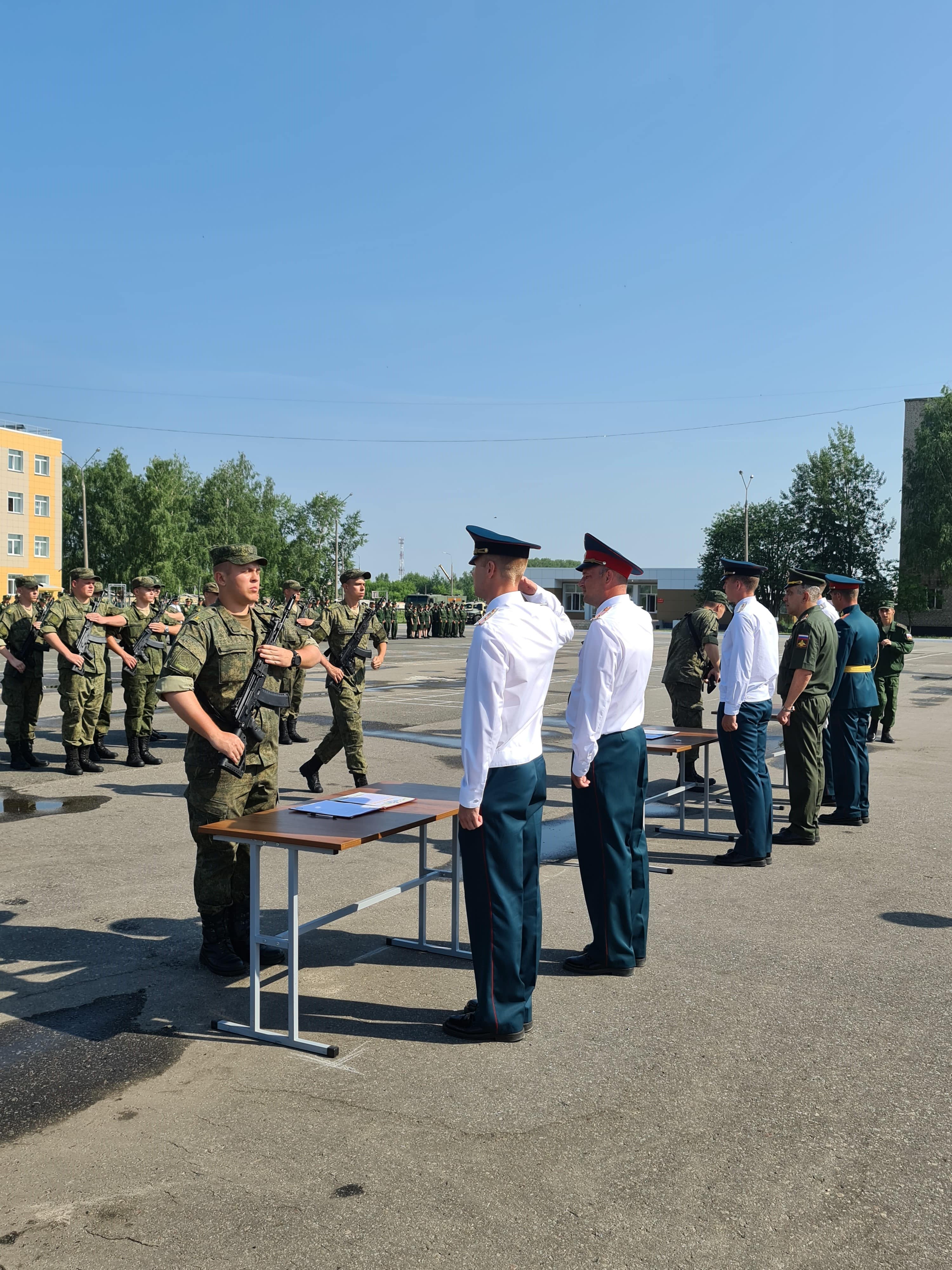О принятии курсантами Военного учебного центра ГУЗ присяги