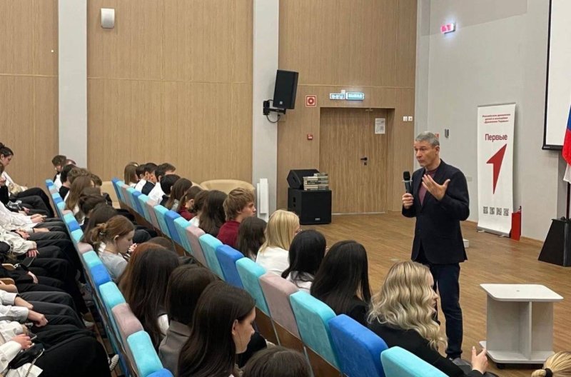 Профессор ГУЗ рассказал школьникам Некрасовки о предпринимательстве в агропромышленном комплексе