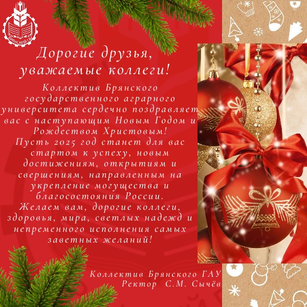 С наступающим Новым годом и Рождеством!