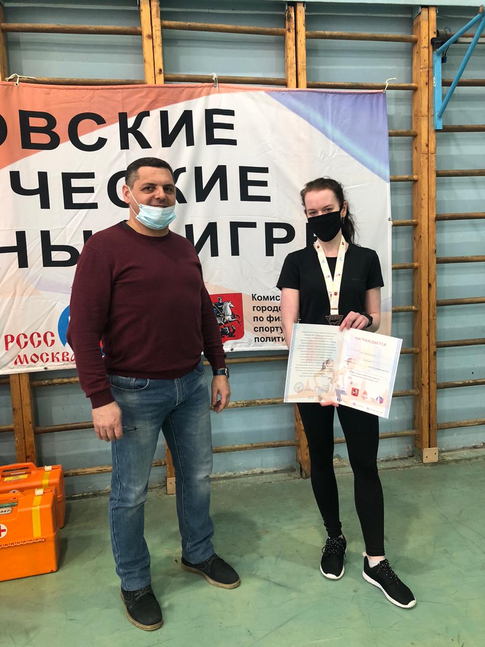 Студентка ГУЗ стала призером соревнований по армспорту в программе 33 Московских студенческих спортивных  игр среди девушек