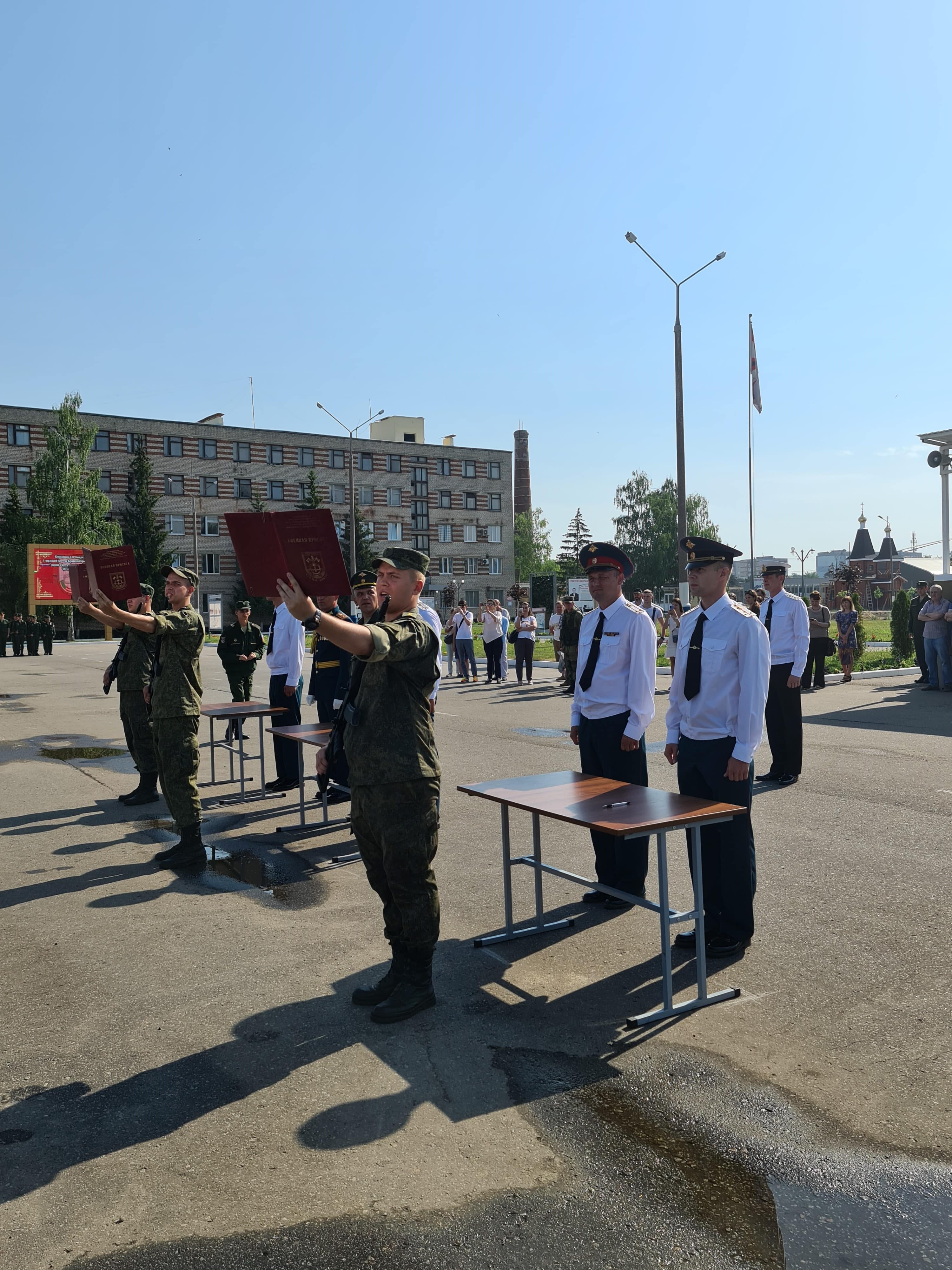 О принятии курсантами Военного учебного центра ГУЗ присяги