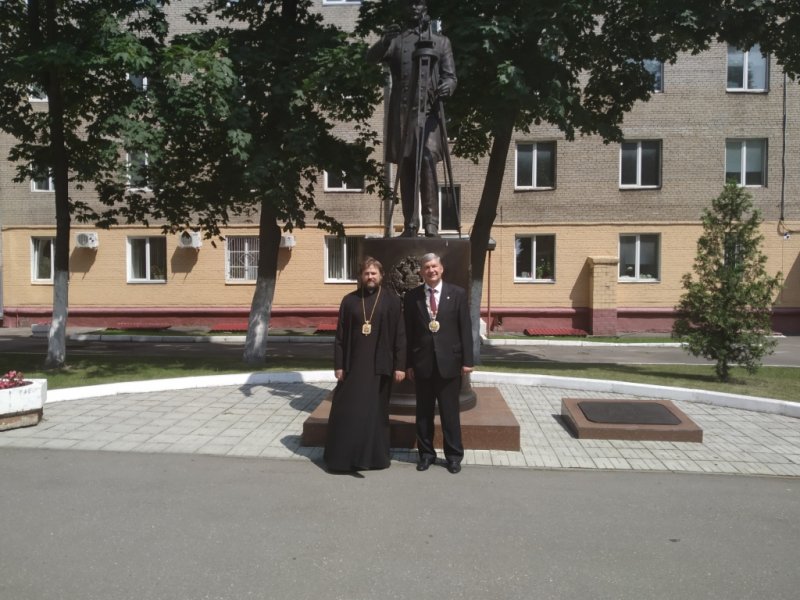 8 июля 2020 года Государственный университет по землеустройству с ознакомительным визитом посетил новый настоятель Богоявленского кафедрального собора г. Москвы епископ Фома