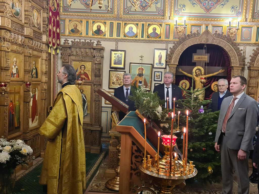 Богослужение в Домовом храме ГУЗ к Рождеству Христову