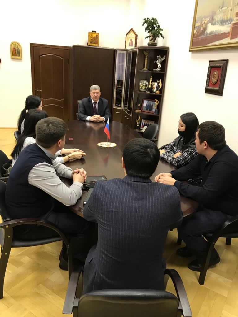 О встрече ректора ГУЗ С.Н. Волкова и проректора по международной деятельности В.И. Нилиповского с делегацией докторантов Казахского национального аграрного университета