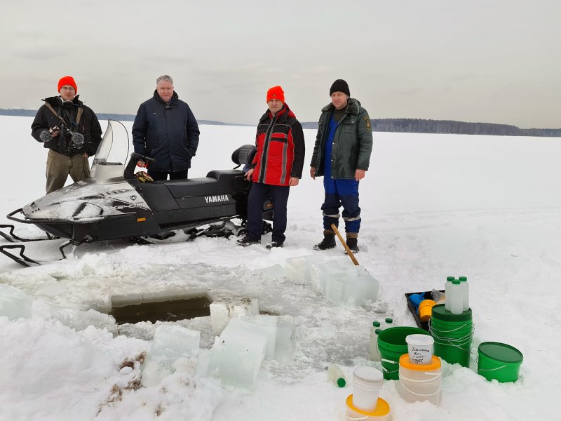Зимняя экспедиция на водосбор и акваторию Учинского водохранилища. 